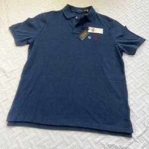 Polo by Ralph Lauren Men's Blue Polo Shirt Size M